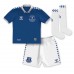 Everton Dwight McNeil #7 kläder Barn 2023-24 Hemmatröja Kortärmad (+ korta byxor)